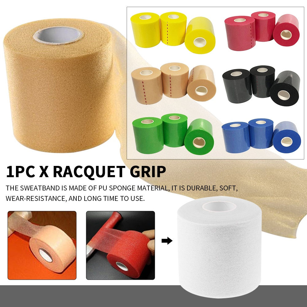 Racquet Grip Cushion Wrap Damping Membrane Badminton Tennis PU Sponge ...