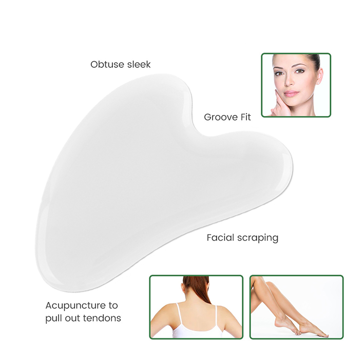 Salorie 3*2.2 นิ้ว GuaSha Scraping Board Facial Beauty Facial Lifting ...