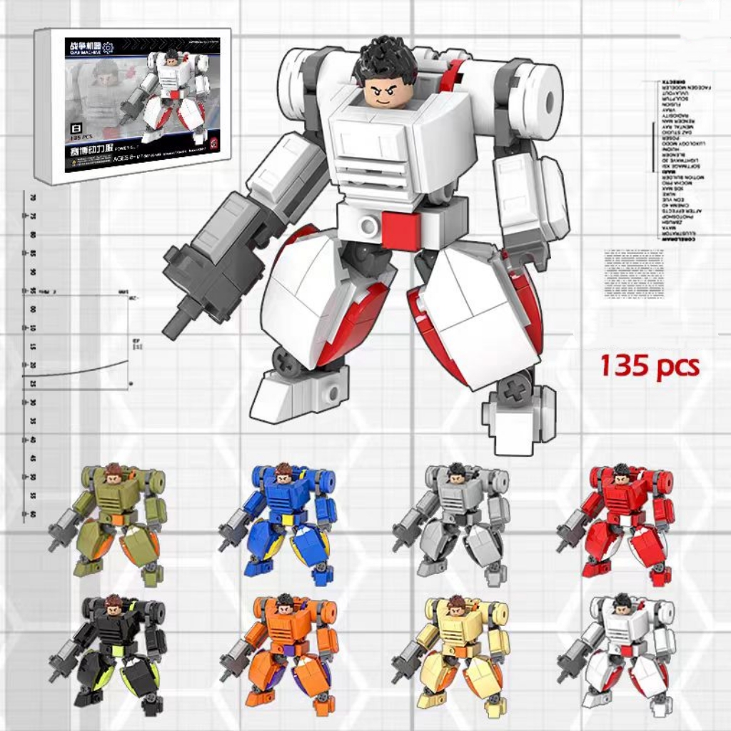 MOC Cyberpunk Mech Action Figure Building Blocks หุ่นยนต์ของเล่น, Sci ...