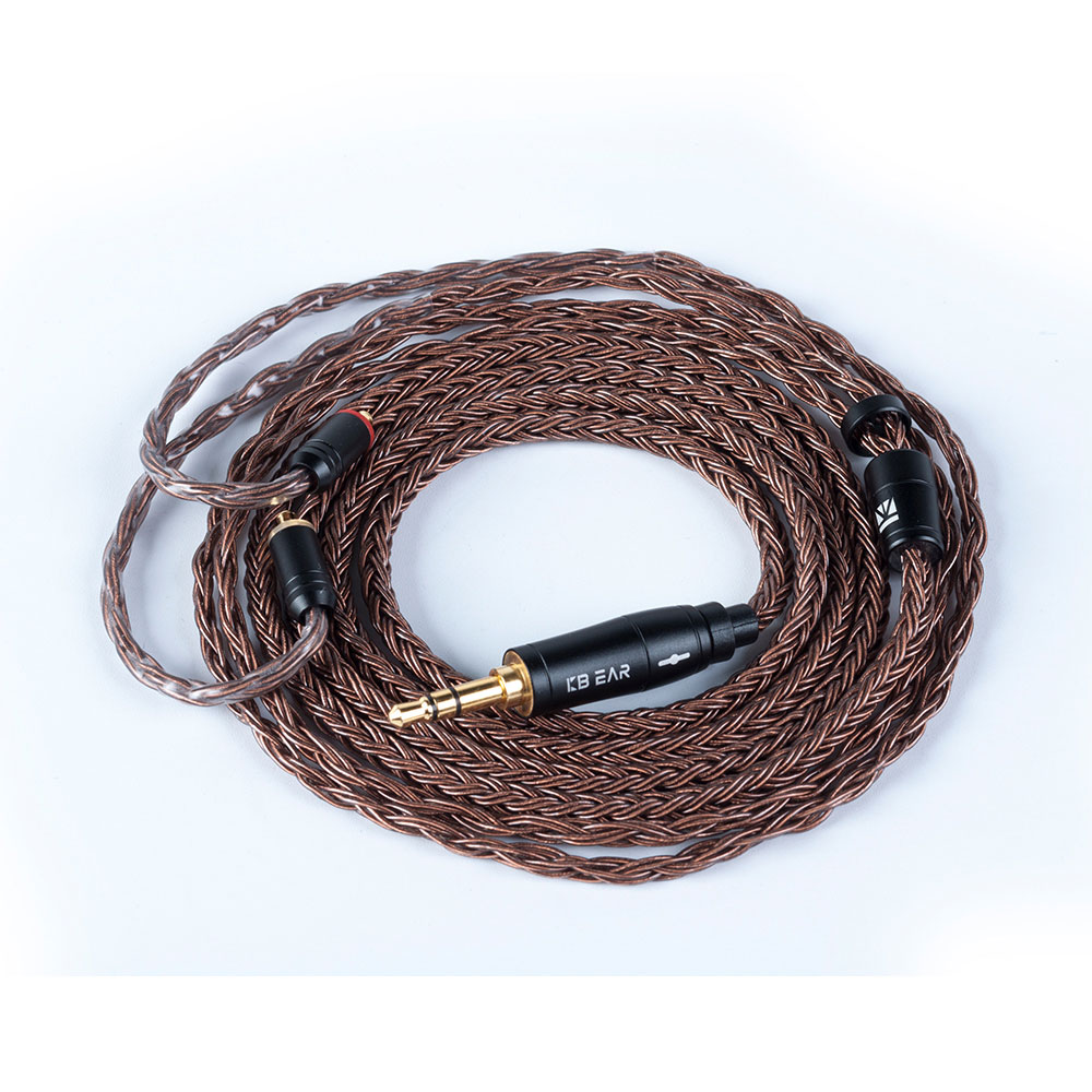 KBEAR 4841 หูฟังอัพเกรด 16 Core IEM Cable HiFi หูฟังเปลี่ยน TRS ทองแดง ...
