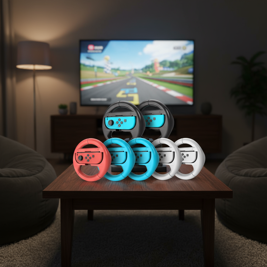 VGTIME Racing Wheel Controller สําหรับ Nintendo Switch/Oled, ด้ามจับ ...