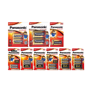 [มี สคบ. ของแท้] ถ่าน Panasonic อัลคาไลน์ AA AAA C D (Alkaline)