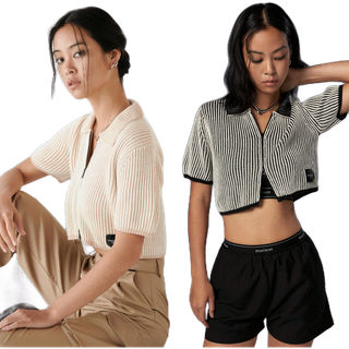 [NEW!] maison KEEPS Rays Knitted Cropped Blouses เสื้อไหมพรม ครอป