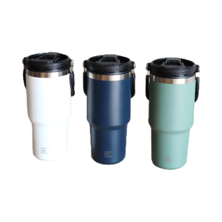 Super Lock แก้วน้ำสแตนเลส แก้วน้ำเก็บอุณหภูมิ ขนาด 750 ML วางในรถได้ รุ่น S147 Stainless Steel Bottle แก้วเก็บความเย็น มีหูหิ้ว หยิบใช้งานสะดวก