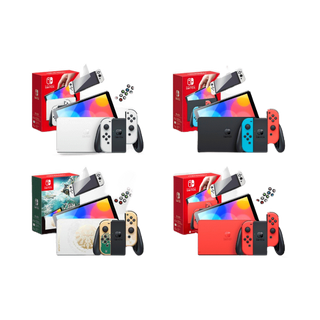 [All Synnex] Nintendo Switch OLED เครื่องนินเทนโดสวิทซ์ ศูนย์ไทย White , Neon , Zelda , Mario Red แถมฟรี!กันรอย+ครอบปุ่ม