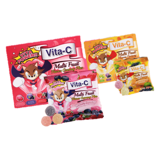 อร่อยมากแม่!!! Vita-C Multi Fruit Gummy เยลลี่กัมมี่สำหรับเด็ก ผสมวิตามินซี ซองละ 20 กรัม