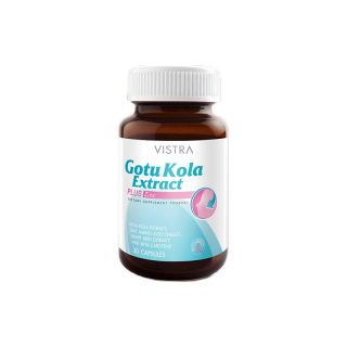 Vistra วิสทร้า Gotu Kola Extract Plus Zinc โกตู โคลา พลัส ซิงค์ 30 CAPS