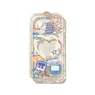 Samsung A14 A54 A34 A04e A04 A04s A23 A33 A53 A13 A73 A03 A03s M23 A12 A22 A32 A51 A52 A71 A72 A50 A50s A30s A02s S21 S20FEเคสโทรศัพท์มือถือแบบนิ่ม ลายกราฟฟิตี้หัวใจ สําหรับ