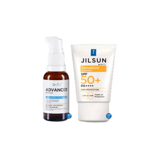 [ส่งฟรี] Dr.JiLL Advanced Serum ดร.จิล สูตรใหม่ 1 ขวด + JILSUN by Dr.JiLL Sensitive sunscreen 1 หลอด
