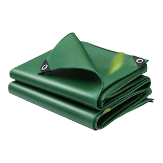 ผ้าใบกันน้ำ PVC กันน้ำ สีเขียว เนื้อหยาบ หนาแข็งแรง ทนต่อแรงดึง ทนแดดทนฝน ขนาด 2x2~4x6 ผ้าใบคลุมของ