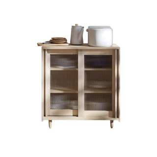 SB Design Square SB DESIGN SQUARE ตู้เก็บของ ตู้เตี้ย Riku ขนาด 80x40x85 ซม. - สีโอ๊คอ่อน แบรนด์ KUCHE