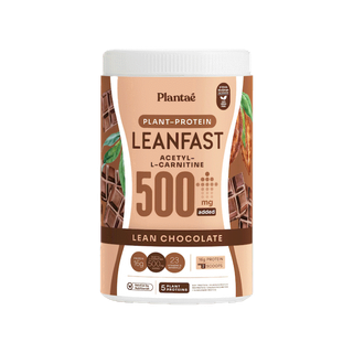 [ลดเพิ่ม130.- PLANMAR24] Plantae Protein Leanfast : รส Lean Chocolate 1 กระปุก ขนาด 500g : โปรตีนพืช Acetyl-L-carnitine