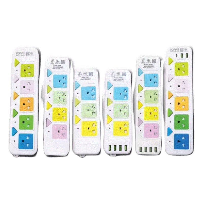 ปลั๊กไฟ Pae ปลั๊กพ่วงมาตรฐานมอก.มี 3ช่อง 4ช่อง 5ช่อง 3USB สายยาว 3เมตร 5เมตร