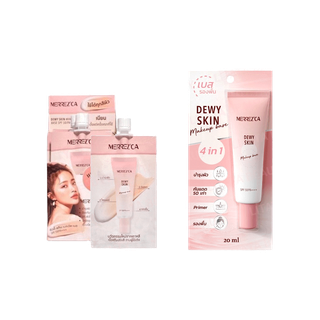 เมอร์เรซกา ดิวอี้ สกิน เมคอัพ เบส เอสพีเอฟ 50/พีเอ+++ Merrezca Dewy Skin Makeup base SPF 50/PA+++ 5ml.