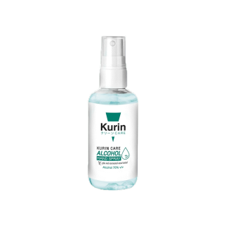 kurin care alcohol hand spray สเปรย์แอลกอฮอล์ 70% ขนาด 100ml. สูตร ไม่มีกลิ่น