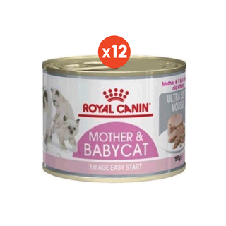 โปรโมชั่น Flash Sale : Royal Canin BabyCat Can 12กระป๋อง อาหารชนิดเปียก แบบกระป๋อง แม่และลูกแมว