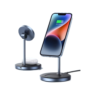 UGREEN Magnetic Wireless Charging Stand 20W Max Power 2-in-1 Charging Stand For iPhone 14 Pro Max/iPhone 13/AirPods Fast Charger