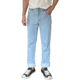 ใส่โค้ด GDZJUL1 ลด 15% Golden Zebra Jeans กางเกงยีนส์ชายผ้าไม่ยืดขากระบอกไซส์เล็กไซส์ใหญ่