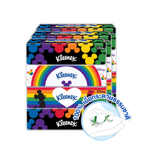 คลีเน็กซ์ กระดาษเช็ดหน้าหนา2ชั้น ลายดีสนีย์ 110แผ่น 4x3แพ็ค รวม12ห่อ Kleenex Facial Tissue Disney Soft Case 4x3(12Packs)