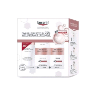 ยูเซอริน | Eucerin Spotless Brightening Set. [ Foam & Day Fluid & Nigth Fluid ] เซ็ตลดจุดด่างดำ กระ ฝ้าแดด