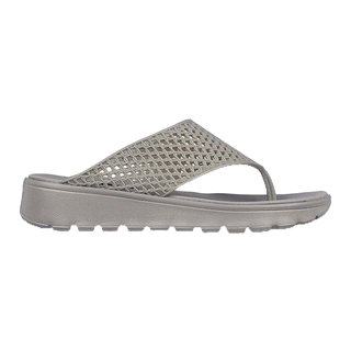 Skechers สเก็ตเชอร์ส รองเท้าแตะผู้หญิง Women Foamies Footsteps Beach Ready Walking Sandals - 111578-DKTP Dual-Density, Machine Washable, Luxe Foam (Live)