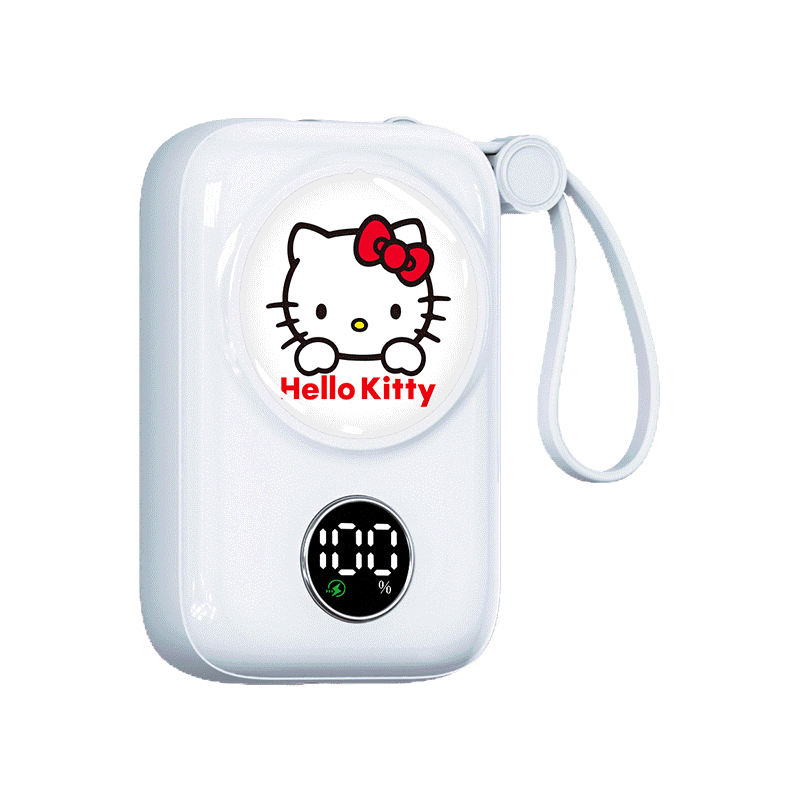 Sanrio Hello Kitty พาวเวอร์แบงชาร์จเร็ว 10000mAh CD-18 Power Bank 20W&22.5W Power Delivery & QC3.0 พาวเวอร์แบงค์ มีสายชาร์จแล หน้าจอ LED suitable for mobile phone