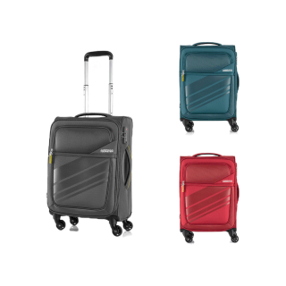 AMERICAN TOURISTER กระเป๋าเดินทางล้อลาก แบบผ้า(20นิ้ว) รุ่น STIRLING SOFTSIDE SPINNER 56/20 EXP TSA