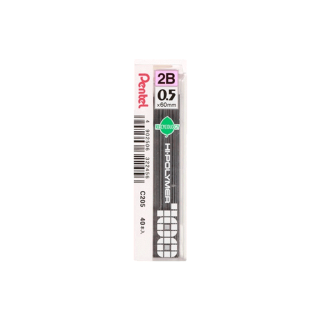 Pentel ไส้ดินสอ เพนเทล Hi-Polymer (0.5มม./40ไส้) C205-2B