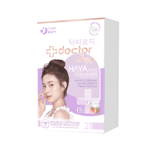 โปรโมชั่น : Doctorlogy ฮายา มัลติ คอลลาเจน 21 แคปซูล ดอกเตอร์ โลจิ วิตามินลดรูขุมขน-วิตามินลดสิว สูตรแพทย์ แคปซูล 2 ชั้นทำงานนานต่