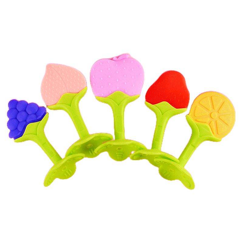 โปรโมชั่น :  ยางกัดรูปผลไม้สำหรับเด็ก ยางกัดซิลิโคนเด็กอ่อน fruit shaped teether【Hippobaby20】