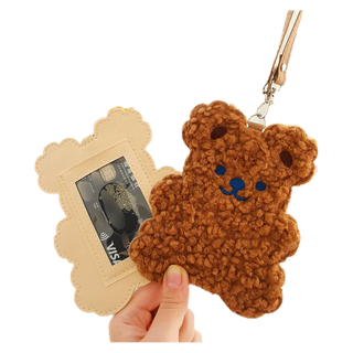 Hotwind bentoy Milkjoy พร้อมส่ง*กระเป๋าใส่บัตรแถมสายห้อยคอน่ารักลายหมี กระต่าย NO.MTMX