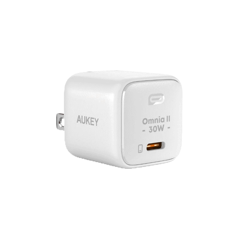 [สินค้าขายดี] AUKEY PA-B1L หัวชาร์จเร็ว 30W Omnia™ II Series With OMNIA II Power Tech หัวชาร์จเร็ว iPhone 15/14/13/12 Series 30W สำหรับ iPhone และ Android เทคโนโลยี PPS, PD รุ่น PA-B1L