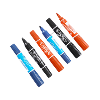 โปรโมชั่น : ปากกาเคมี 2 หัว มาร์คเกอร์ MARKER พร้อมส่ง สีดำน้ำเงิน