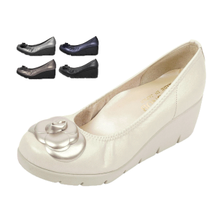 JOLI SNOB | Comfort High Heels รองเท้าส้นสูง ใส่สบาย ผู้หญิง Made in Japan | 「Camellia」 FC-39608