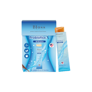 เจลลี่โพรไบโอติก แก้ท้องผูก Bloss Jeli Probiotics 1 กล่อง (10 ซอง) ปรับสมดุลลำไส้ ขับถ่ายปกติ ไม่ปวดบิ