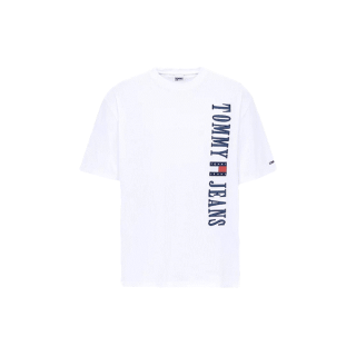 (ลด เพิ่ม100 ใส่โค้ด 50WOW55)Tommy Hilfiger เสื้อยืดแขนสั้นผู้ชาย รุ่น DM0DM15152 YBR - สีขาว