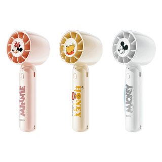 Disney H18 พัดลมมินิแบบ พัดลมพกพา ตั้งโต๊ะ พกพาได้ Portable USB Mini Fan 3 ความเร็วลม ถอดด้ามใช้เป็นเพาเวอร์แบงค์
