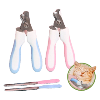 KUMA ま ชุดกรรไกรตัดเล็บสัตว์เลี้ยง+ที่ตะไบ กรรไกรตัดเล็บสุนัข Pet Nail Clipper ที่ตัดเล็บสุนัข กรรไกรตัดเล็บแมว กรรไกร