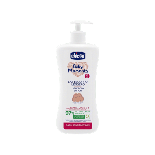 [โค้ดลดเพิ่ม 10%] Chicco Baby Moment Light Body Lotion 500Ml โลชั่นบำรุงผิว