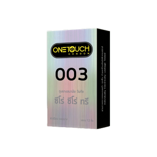 Onetouch ถุงยางอนามัย ขนาด 52 mm. รุ่น 003 Family Pack 1 กล่อง 12 ชิ้น