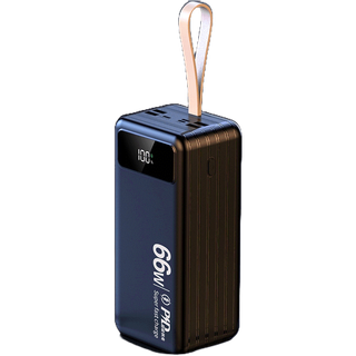【BLUEM】80000mAh พาวเวอร์แบงค์ Powerbank ชาร์จเร็ว 66W 4 เอาต์พุต4 อินพุต การชาร์จ2ทิศทาง เพาวเวอร์แบงค์ LED