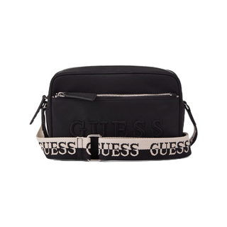 GUESS กระเป๋าสะพายผู้หญิง รุ่น NL906470 NEMY MINI CROSSBODY ZIP สีดำ
