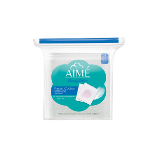 Aime Facial Cotton Pad 90g เอเม่ สำลีแผ่นทำความสะอาดผิวหน้า.