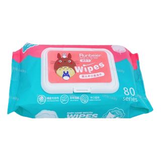 ทิชชู่เปียก Baby&Star Wipes กระดาษทิชชู่เปียกน้ำบริสุทธิ์ ไม่มีแอลกอฮอล์ ขนาดใหญ่ 80แผ่น