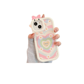 เคสโทรศัพท์มือถือ ไล่โทนสี ลายดอกไม้ หัวใจ 3D สําหรับ Oppo A16 A15 A17 A54 A5 A9 A95 A17K A55 A77s A12 A57 A76 A5s A12 A16s A7 A74 A96 A53 A33 A16K A1K A31 A16E A94 A92 A3s Reno 6 7Z 8Z เคส