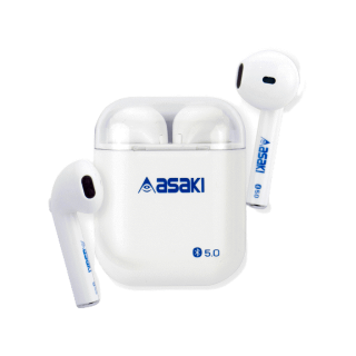 [ลูกค้าใหม่ 99.-] Asaki Bluetooth Earphone หูฟังบลูทูธ V5.0 หูฟังไร้สาย TWS เสียงดี เบสแน่น รุ่น A-K6653 - ประกัน 1 ปี