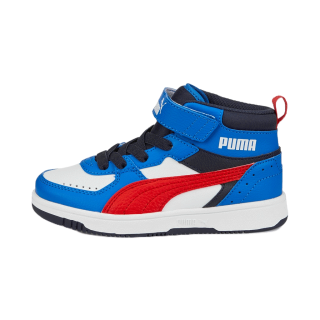 PUMA KIDS - รองเท้าผ้าใบเด็ก Rebound Joy Blocked AC สีขาว - FTW - 38844804