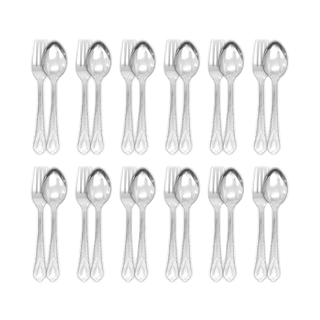 RRS ช้อน-ส้อม สแตนเลส ลายมงกุฏ 12 คู่ (24 ชิ้น) - เครื่องครัว