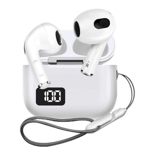 Asaki Earphone หูฟังบลูทูธ จอ LED แบตอึด เบสแน่น ไมค์สนทนาชัด รุ่น AK-PODS3PLUS รับประกัน 1 ปี