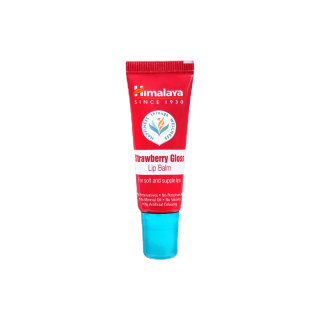 Himalaya Strawberry Gloss Lip Balm 10g หิมาลายา ลิปบาล์มมีสี พร้อมบำรุงริมฝีปาก เนียนนุ่ม ไม่แห้งลอก